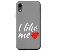 Me gusta - así de fácil es el divertido dicho corazón rojo Carcasa para iPhone XR
