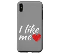 Me gusta - así de fácil es el divertido dicho corazón rojo Carcasa para iPhone XS Max