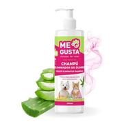ME GUSTA Champú Eliminador de Olores para Perros y Gatos | Elimina Malos Olores, Revitaliza e Hidrata el Pelaje | con Colágeno y Tensioactivos Suaves | Aroma a Talco | 300ml