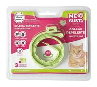ME GUSTA Collar Repelente para Gatos con 3 Activos Naturales Margosa, Geraniol Y Lavandino | Repele Todo Tipo de Insectos | Fragancia Cítrica | Estuche | 30 cm