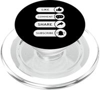 Me Gusta, comenta, comparte, suscribirse - Video Blogging Livestream PopSockets PopGrip para MagSafe