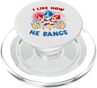 Me Gusta cómo golpeó Fuegos Artificiales 4 de Julio Me Gusta cómo se folla PopSockets PopGrip para MagSafe