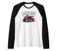 Me Gusta Dirty Offroad 4X4 ATV Camiseta Manga Raglan
