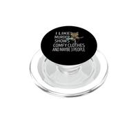 Me Gusta el Asesinato Muestra Ropa cómoda y Tal Vez 3 Personas Gato PopSockets PopGrip para MagSafe