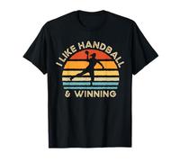 Me gusta el balonmano y ganar | Funny Handball Camiseta