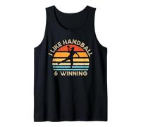 Me gusta el balonmano y ganar | Funny Handball Camiseta sin Mangas