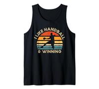 Me gusta el balonmano y ganar | Funny Handball Camiseta sin Mangas