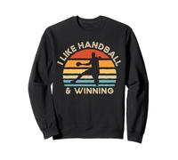 Me gusta el balonmano y ganar | Funny Handball Sudadera