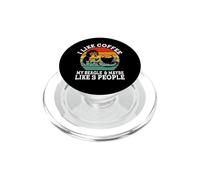 Me Gusta el café, mi Beagle y Tal Vez como 3 Personas Retro PopSockets PopGrip para MagSafe