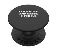 Me gusta el golf, tu hoyo es mi objetivo, el campo está contigo PopSockets PopGrip Adhesivo