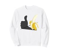 Me Gusta el plátano optimista Pop-Art Sudadera