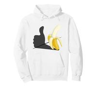 Me Gusta el plátano optimista Pop-Art Sudadera con Capucha