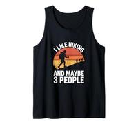 Me gusta el senderismo y tal vez 3 personas Camper Vacaciones Camiseta sin Mangas