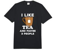 Me Gusta el té y Tal Vez 3 Personas Amante del té Comfort Colors Adult Heavyweight T-Shirt