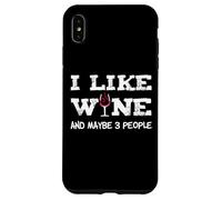 Me Gusta el Vino y Tal Vez 3 Personas Sommelier Wine Lover Carcasa para iPhone XS MAX