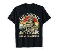 Me Gusta el Whisky y los Puros y Tal Vez 3 Personas Camiseta