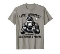 Me gusta el whisky y los puros y tal vez 3 personas gorila Camiseta