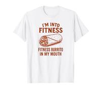 Me Gusta Hacer Ejercicio, Este Burrito en mi Boca, Comida Divertida Vintage Camiseta