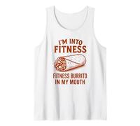 Me Gusta Hacer Ejercicio, Este Burrito en mi Boca, Comida Divertida Vintage Camiseta sin Mangas