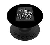 Me Gusta Heavy Black and White PopSockets PopGrip Adhesivo