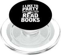 Me Gusta IR de Fiesta... y por Fiesta Quiero Decir Leer Libros PopSockets PopGrip para MagSafe