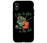 Me Gusta Jugar en la Suciedad para los jardineros de Pasatiempos en el jardín Carcasa para iPhone X/XS