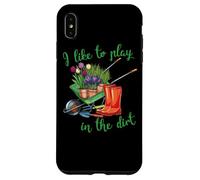 Me Gusta Jugar en la Suciedad para los jardineros de Pasatiempos en el jardín Carcasa para iPhone XS MAX