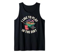Me Gusta Jugar en la Tierra Funny Gardener Camiseta sin Mangas