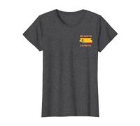 Me Gusta La Fruta Amante de la Herencia Española Camiseta, Mujer, Jaspeado Oscuro, S