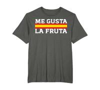 Me gusta la fruta Camiseta Mujer Ayuso Sanchez España Política Graciosa Black Manga Corta Talla S
