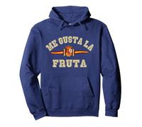 Me Gusta La Fruta sánchez Bandera España política Graciosa Sudadera con Capucha, Unisex para Adultos, Azul Marino, XXL