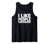 Me Gusta la Gente bajo anestesia General - Funny Nurse Camiseta sin Mangas