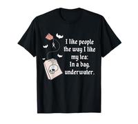 Me Gusta la Gente como me Gusta mi té en una Bolsa bajo el Agua Camiseta