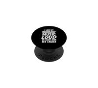 Me Gusta la música de adoración en Voz Alta para Que no Pueda Escuchar a mi Enemigo Divertido PopSockets PopGrip Adhesivo