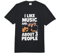 Me Gusta la música y sobre 3 Personas Letras de Canciones Fan Comfort Colors Adult Heavyweight T-Shirt