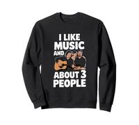 Me Gusta la música y sobre 3 Personas Letras de Canciones Fan Sudadera