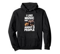Me Gusta la música y sobre 3 Personas Letras de Canciones Fan Sudadera con Capucha