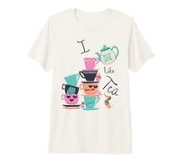 Me Gusta la Taza de té de té Vintage Print Tea-Pot Drinker Camiseta Premium