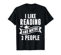 Me Gusta Leer y quizás 3 Personas Camiseta