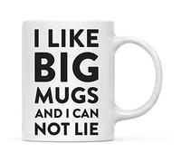 Me Gusta Lo Grande Y No Puedo Mentir Taza Con Asa Tazas De Cerámica Chic Tazas De Desayuno Para Oficina Hogar Leche 330Ml