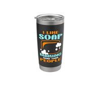 Me gusta más hacer jabón que las personas Fabricación de jabón Vaso térmico de acero inoxidable de doble pared