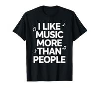 Me Gusta más la música Que la Gente Camiseta