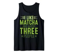 Me Gusta Matcha Green Tea Lover ICES Matcha Latte Camiseta sin Mangas