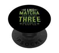 Me Gusta Matcha Green Tea Lover ICES Matcha Latte PopSockets PopGrip Adhesivo