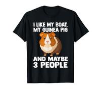 Me gusta mi barco, conejillo de indias y tal vez 3 personas mascotas Camiseta