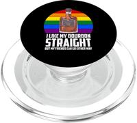 Me Gusta mi Bourbon Heterosexual, Pero mis Amigos Pueden IR de Cualquier Manera PopSockets PopGrip para MagSafe
