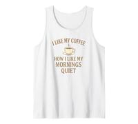 Me gusta mi café tranquilo - Al igual que mis mañanas Camiseta sin Mangas