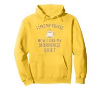 Me gusta mi café tranquilo - Al igual que mis mañanas Sudadera con Capucha