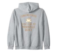 Me gusta mi café tranquilo - Al igual que mis mañanas Sudadera con Capucha