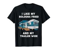Me Gusta mi Frito de Bolonia y mi Parque de remolques Ancho Camiseta